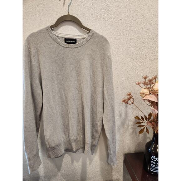 EUC ‎ Bonobos Grey sweater light weight size S/Small - Picture 1 of 3